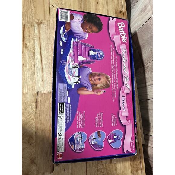 Barbie Enchanted Ball 3-D Board Game Mattel 1998 Dates Dreams Dances - Picture 2 of 8